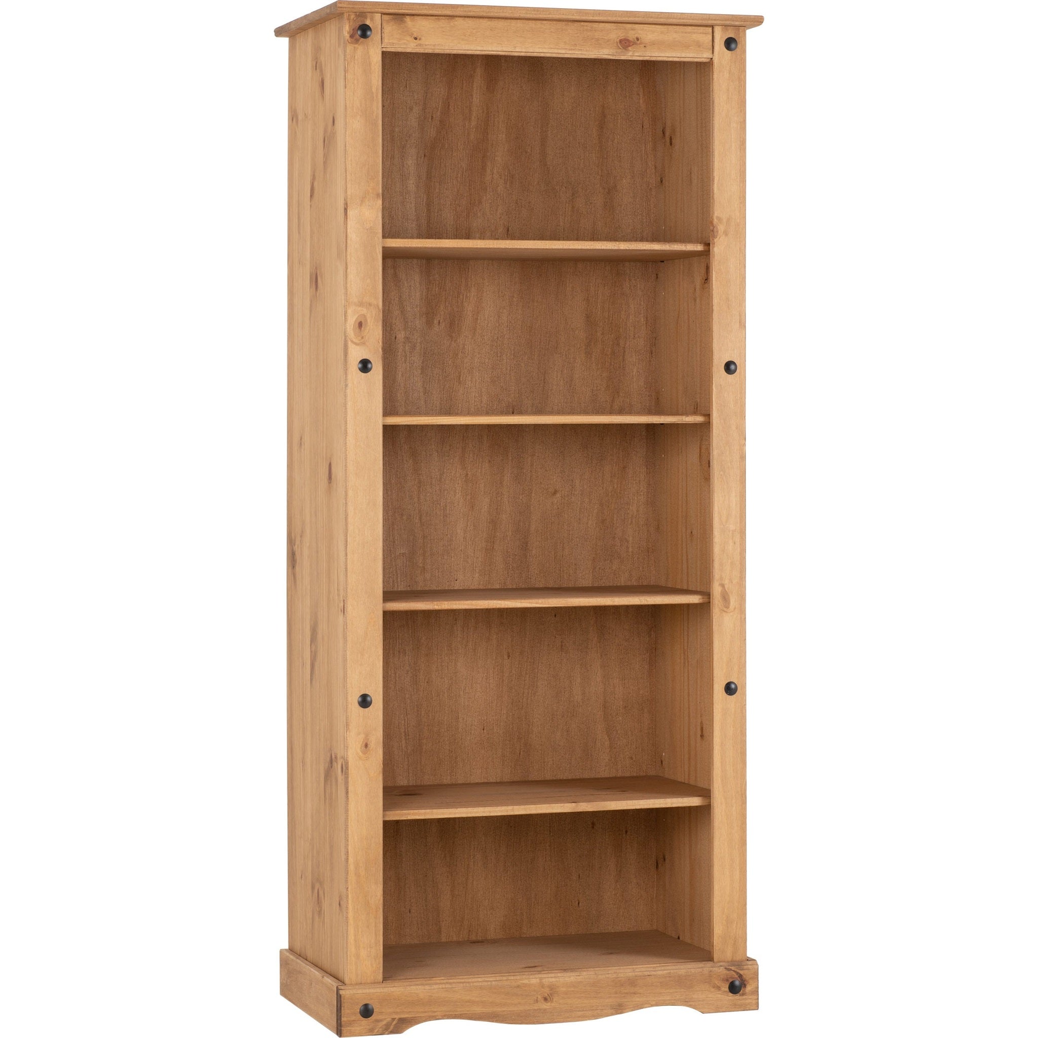 Corona Tall Bookcase - Distressed Waxed Pine