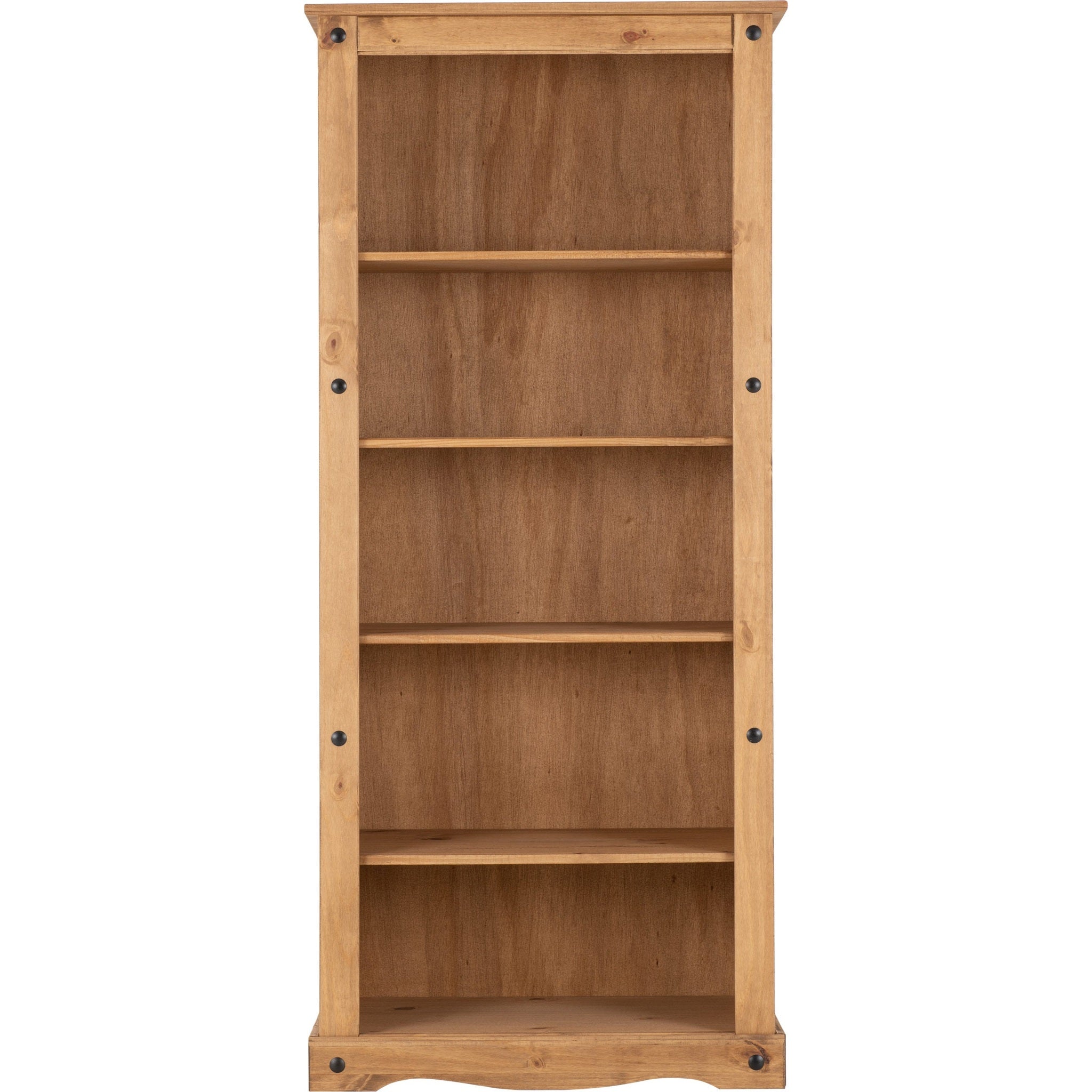 Corona Tall Bookcase - Distressed Waxed Pine