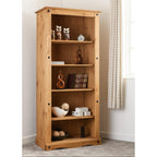 Corona Tall Bookcase - Distressed Waxed Pine