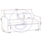 Chelsea Sofa Bed - Silver Grey Fabric
