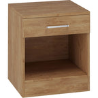 Dakota 1 Drawer Bedside - Oak Effect