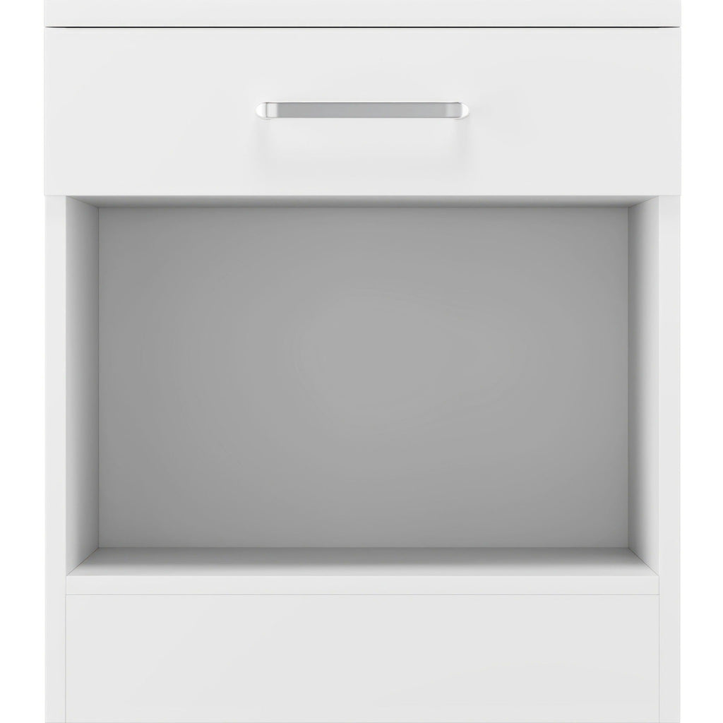 Dakota 1 Drawer Bedside - White