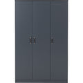 Dakota 3 Door Wardrobe - Dark Grey