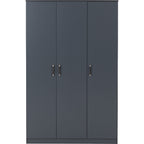 Dakota 3 Door Wardrobe - Dark Grey