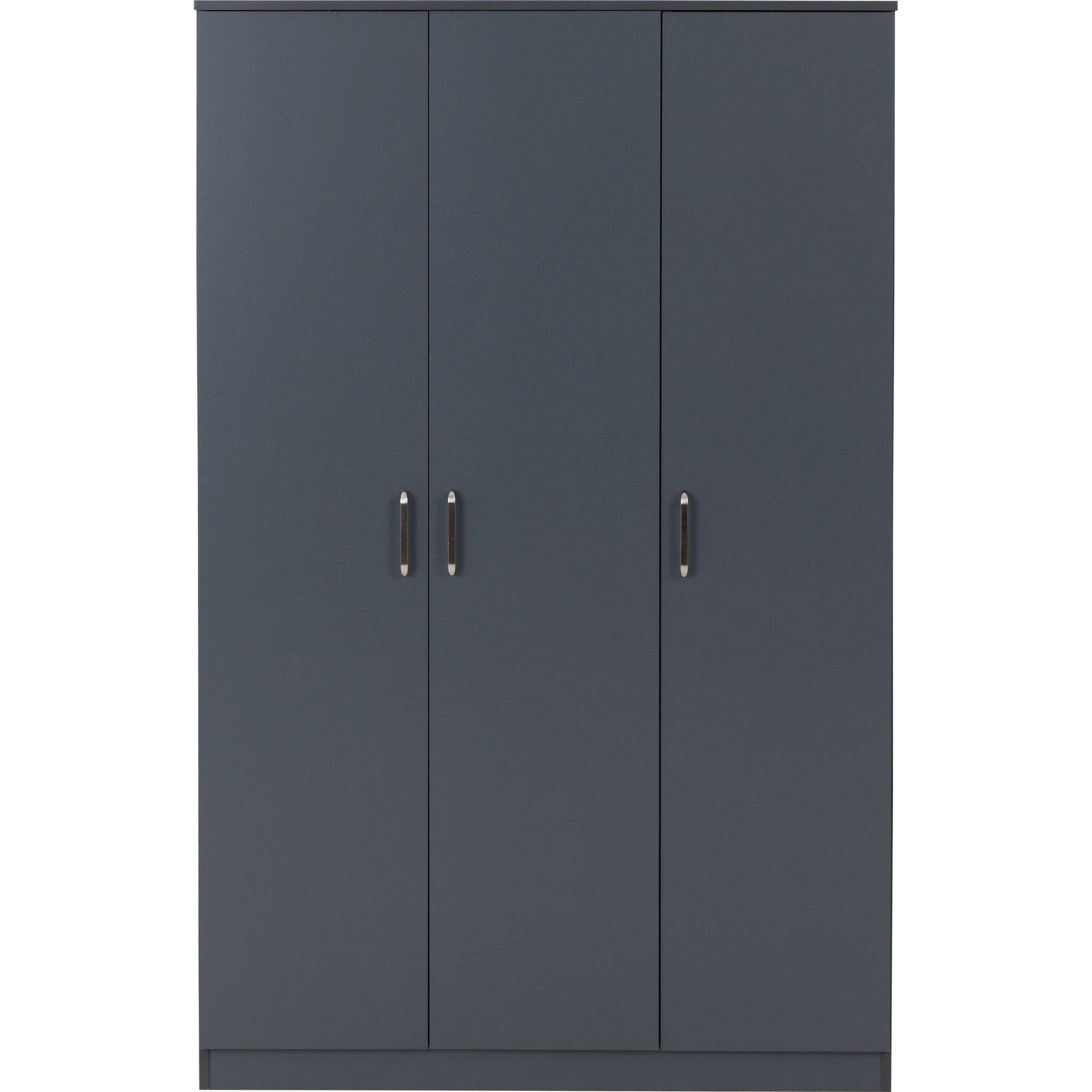 Dakota 3 Door Wardrobe - Dark Grey