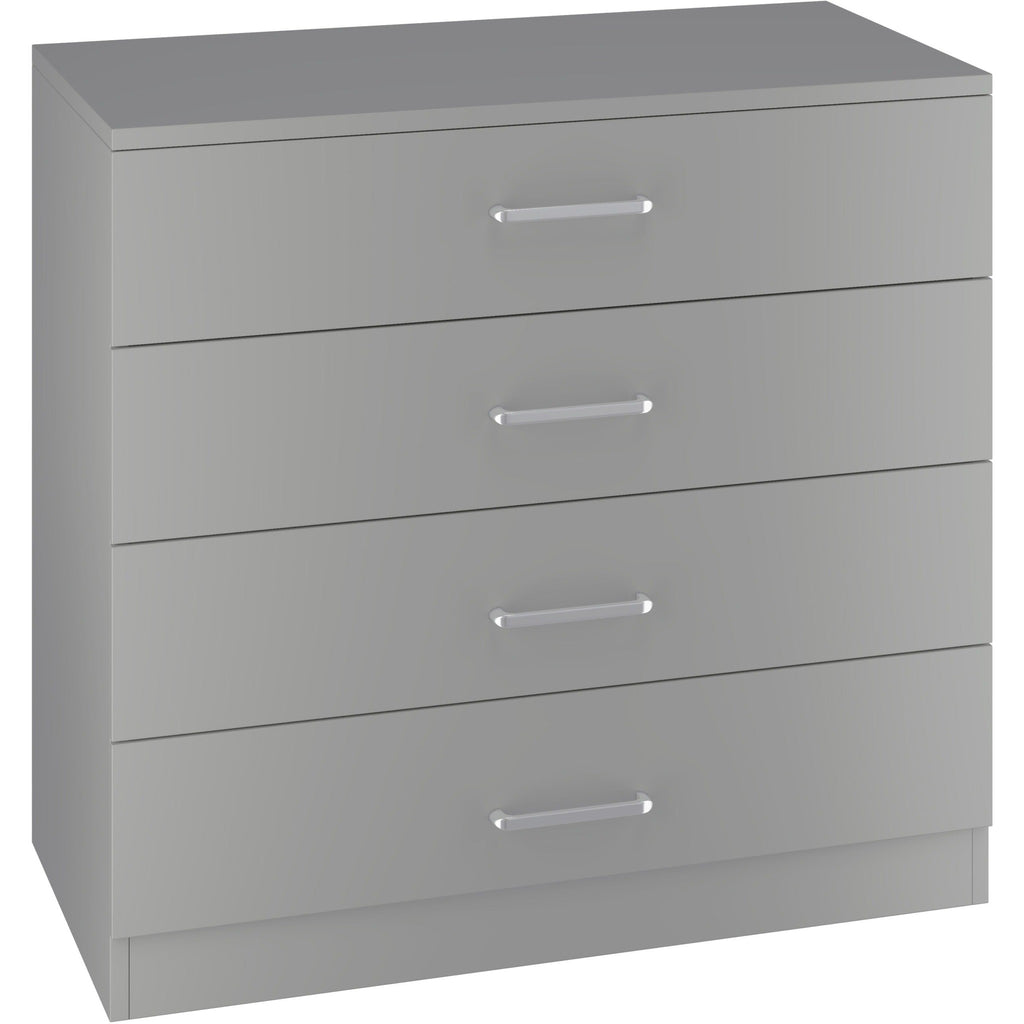 Dakota 4 Drawer Chest - Light Grey