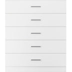 Dakota 5 Drawer Chest - White