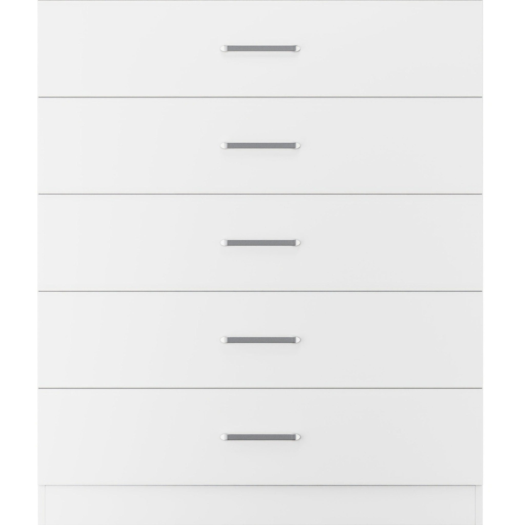 Dakota 5 Drawer Chest - White