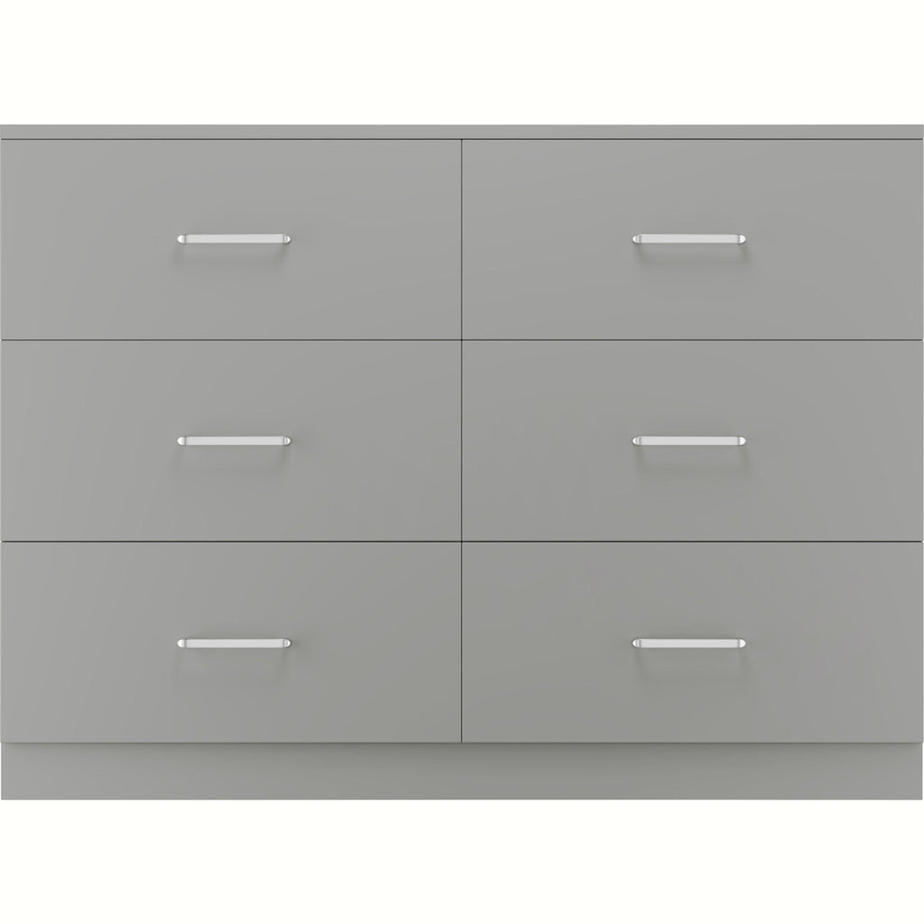 Dakota 6 Drawer Chest - Light Grey