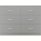 Dakota 6 Drawer Chest - Light Grey