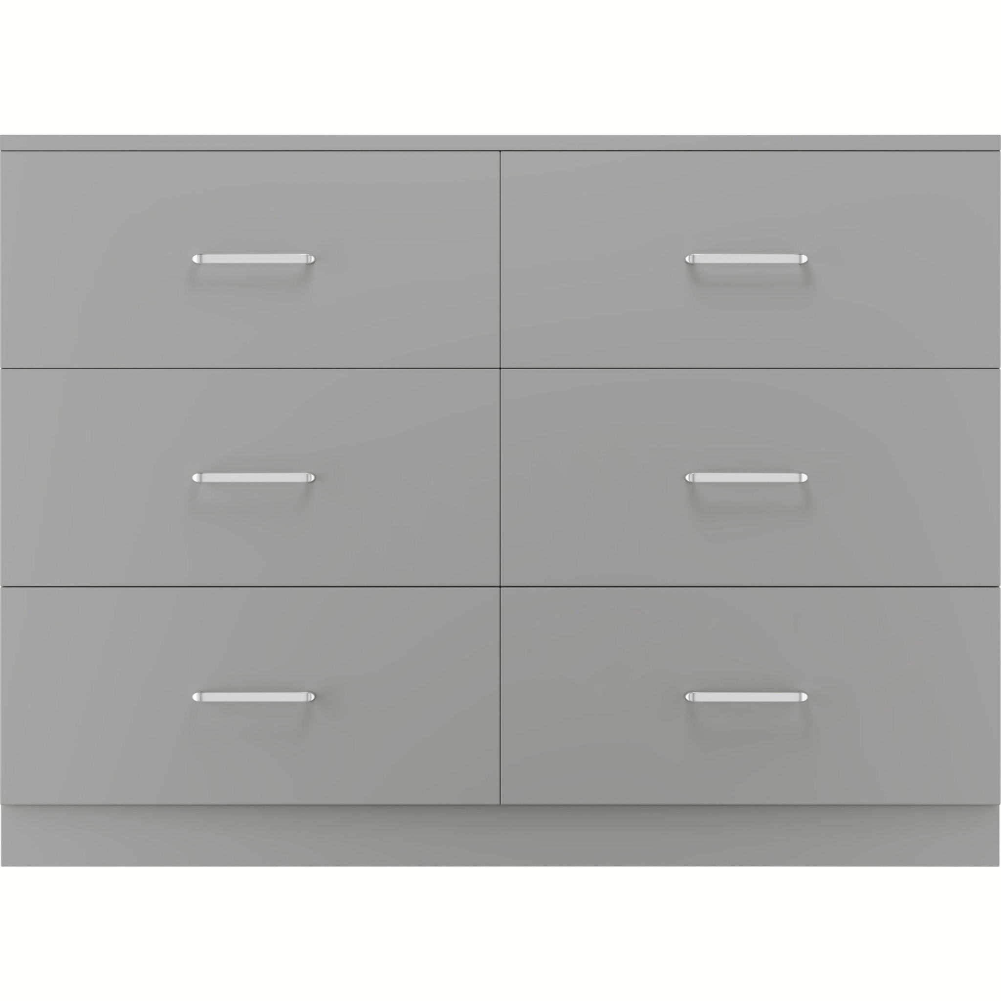 Dakota 6 Drawer Chest - Light Grey