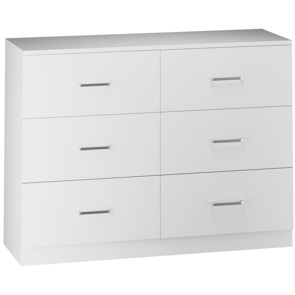 Dakota 6 Drawer Chest - White
