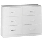 Dakota 6 Drawer Chest - White