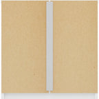 Denver 1 Drawer Bedside - White/Blue Gloss