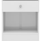 Denver 1 Drawer Bedside - White Gloss