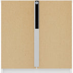 Denver 1 Drawer Bedside - White Gloss