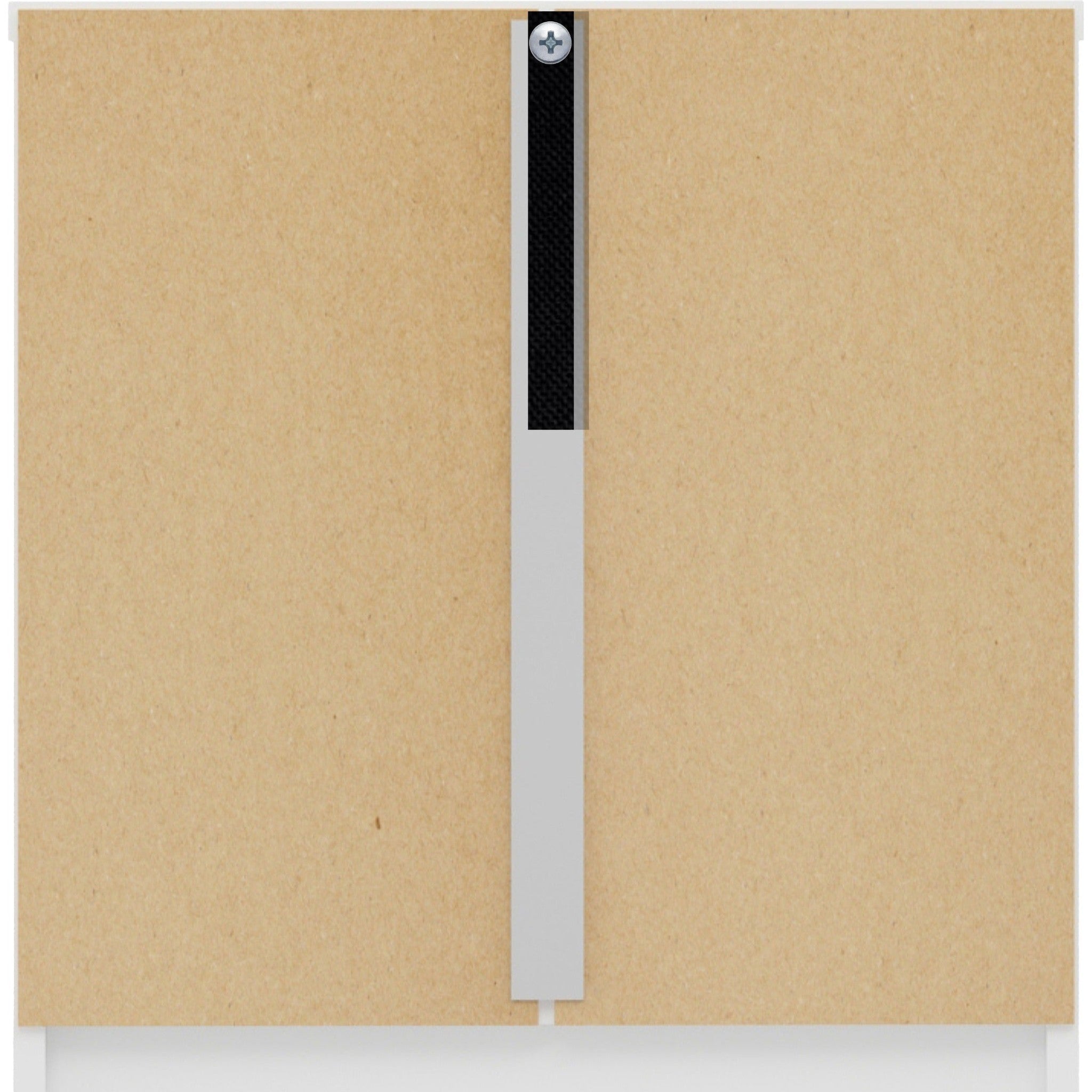 Denver 1 Drawer Bedside - White Gloss