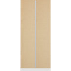 Denver 2 Door Wardrobe - White/Blue Gloss