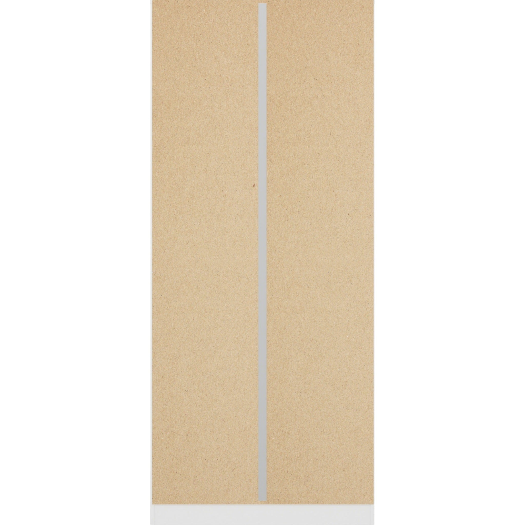 Denver 2 Door Wardrobe - White/Blue Gloss