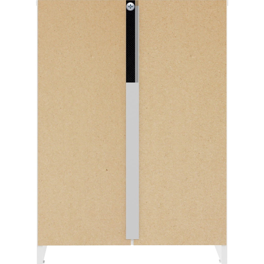 Denver 3 Drawer Bedside - White Gloss