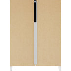 Denver 3 Drawer Bedside - White Gloss