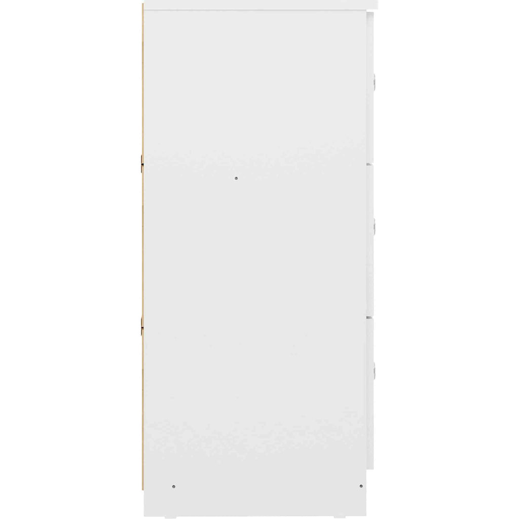Denver 6 Drawer Chest - White Gloss