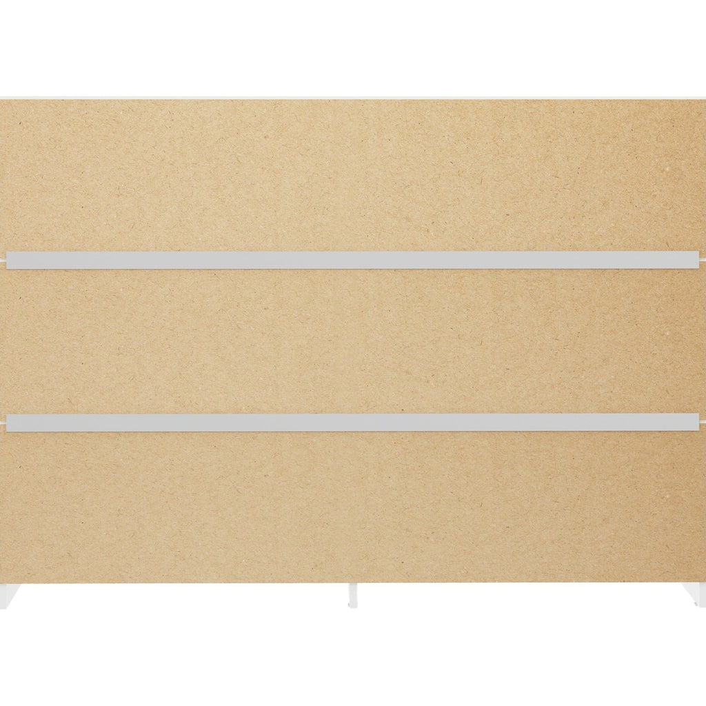 Denver 6 Drawer Chest - White Gloss