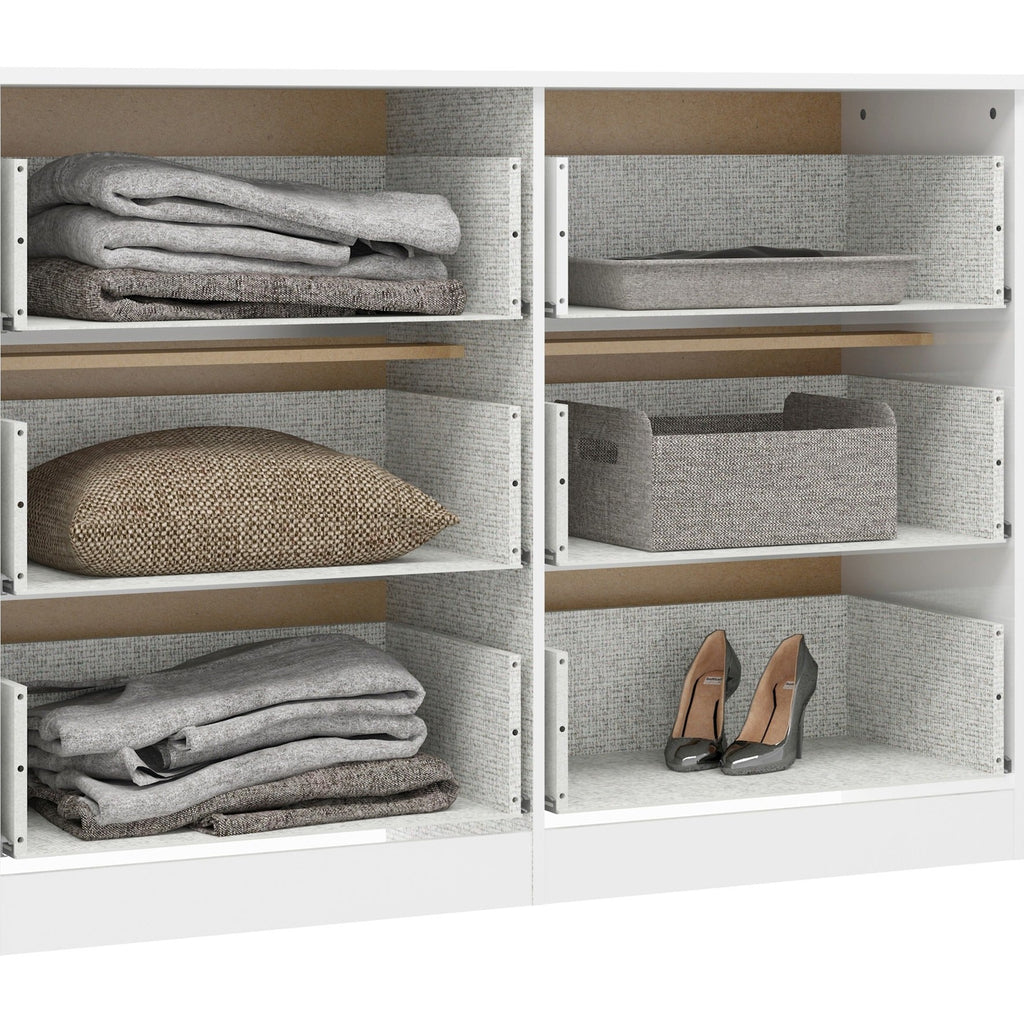 Denver 6 Drawer Chest - White Gloss