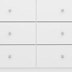Denver 6 Drawer Chest - White Gloss