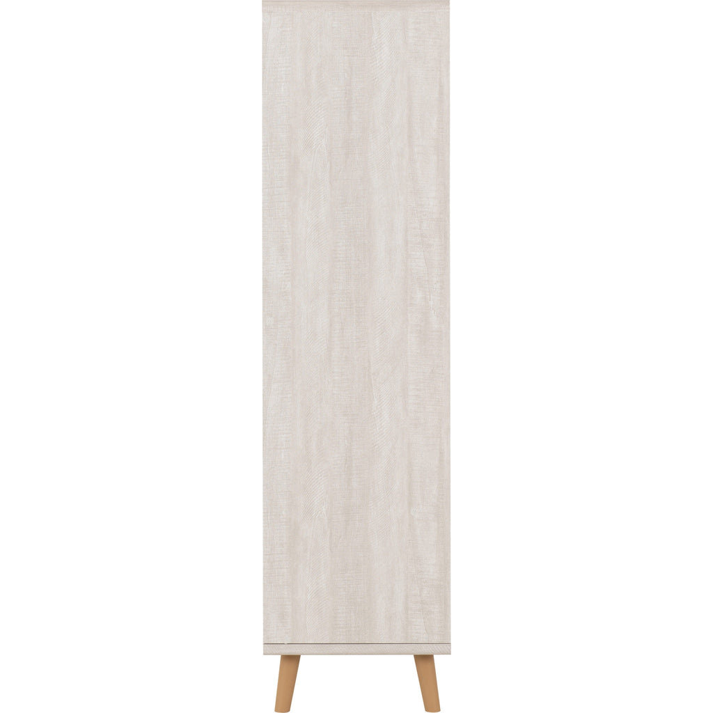 Dixie 2 Door Wardrobe - Dusty Grey/White