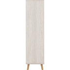 Dixie 2 Door Wardrobe - Dusty Grey/White
