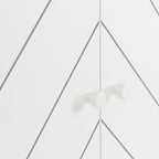 Dixie 2 Door Wardrobe - Dusty Grey/White
