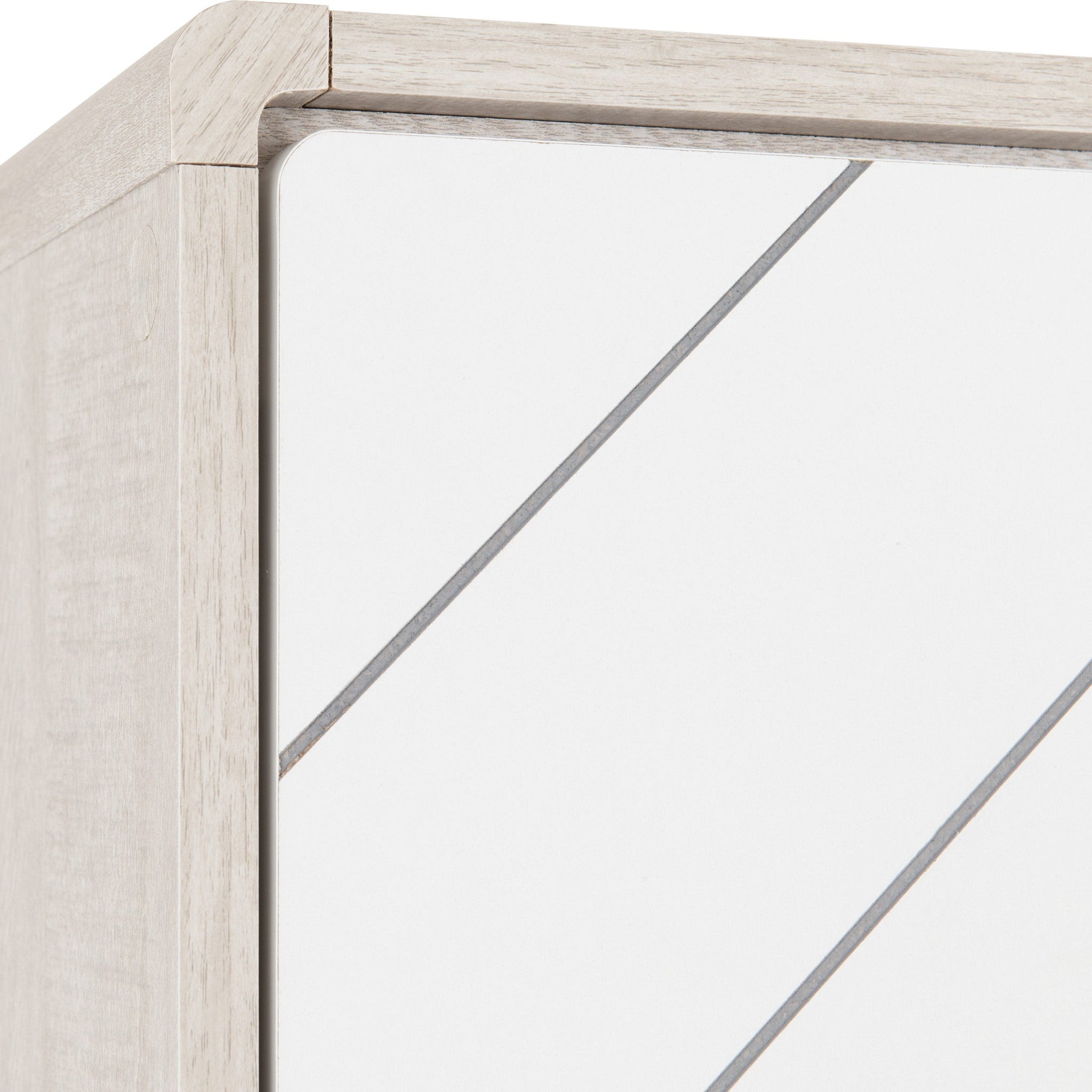 Dixie 2 Door Wardrobe - Dusty Grey/White