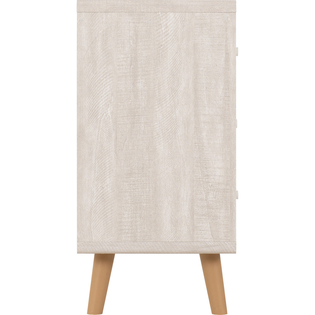 Dixie 3 Drawer Chest - Dusty Grey/White