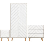 Dixie Trio Set - Dusty Grey/White