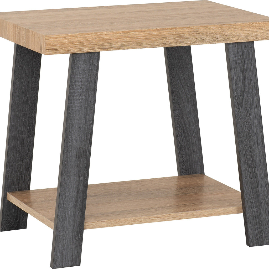 Eddie Side Table - Grey/Sonoma Effect