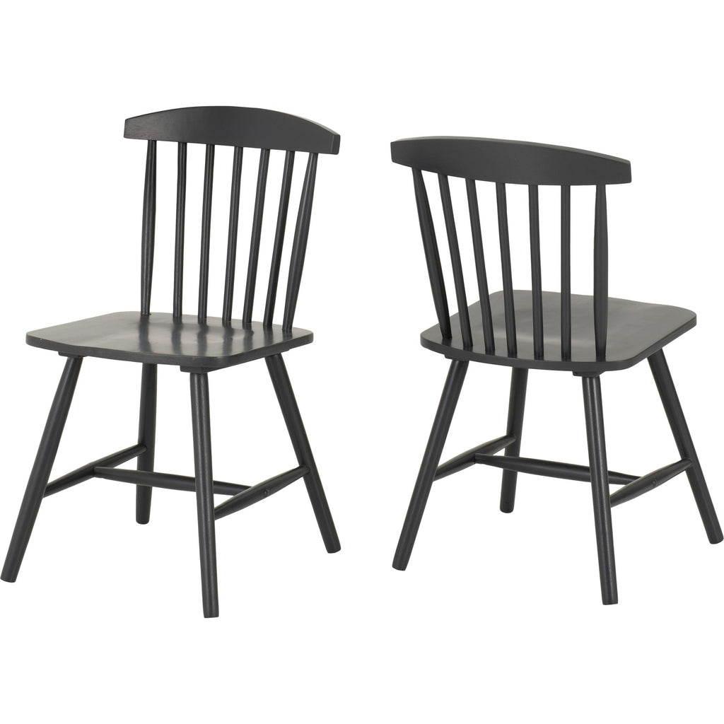 Emery Dining Chair X2 Per Box - Dark Grey
