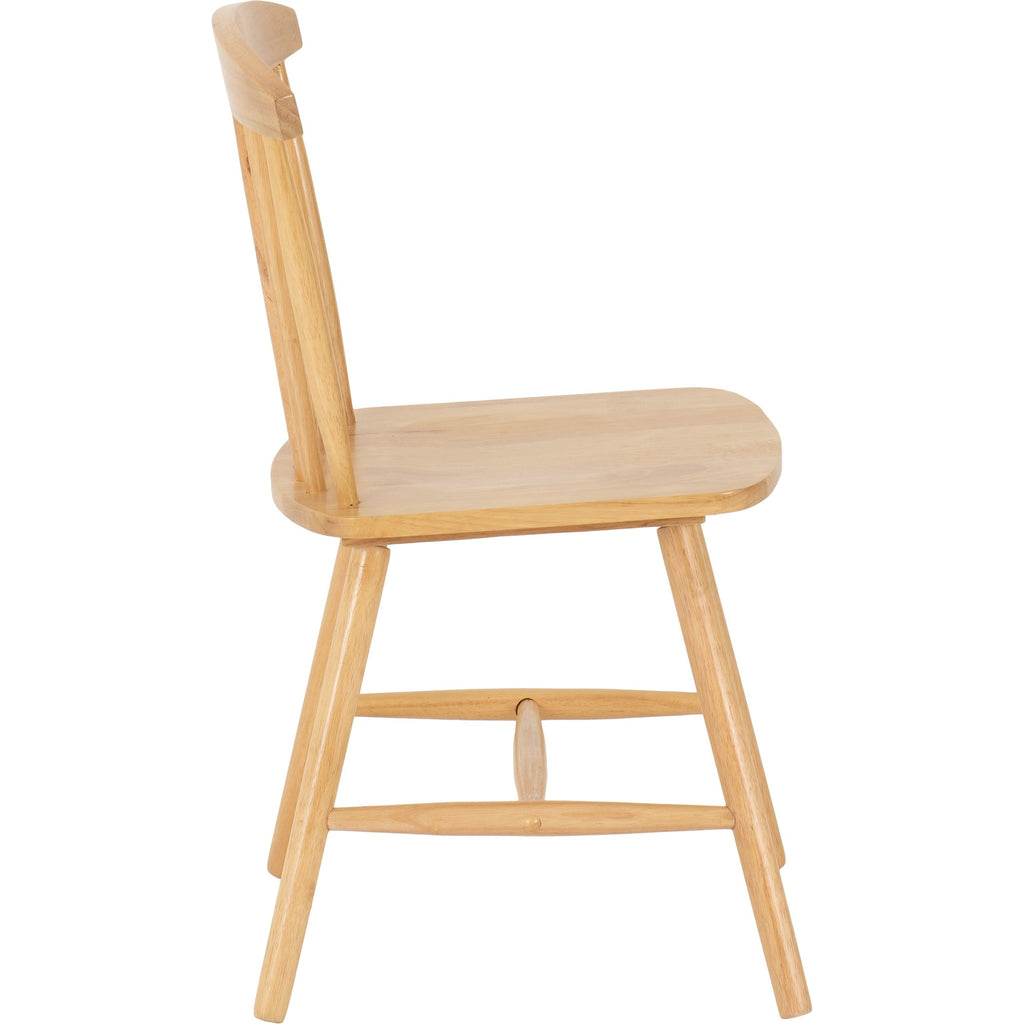 Emery Dining Chair X2 Per Box - Natural Oak Effect