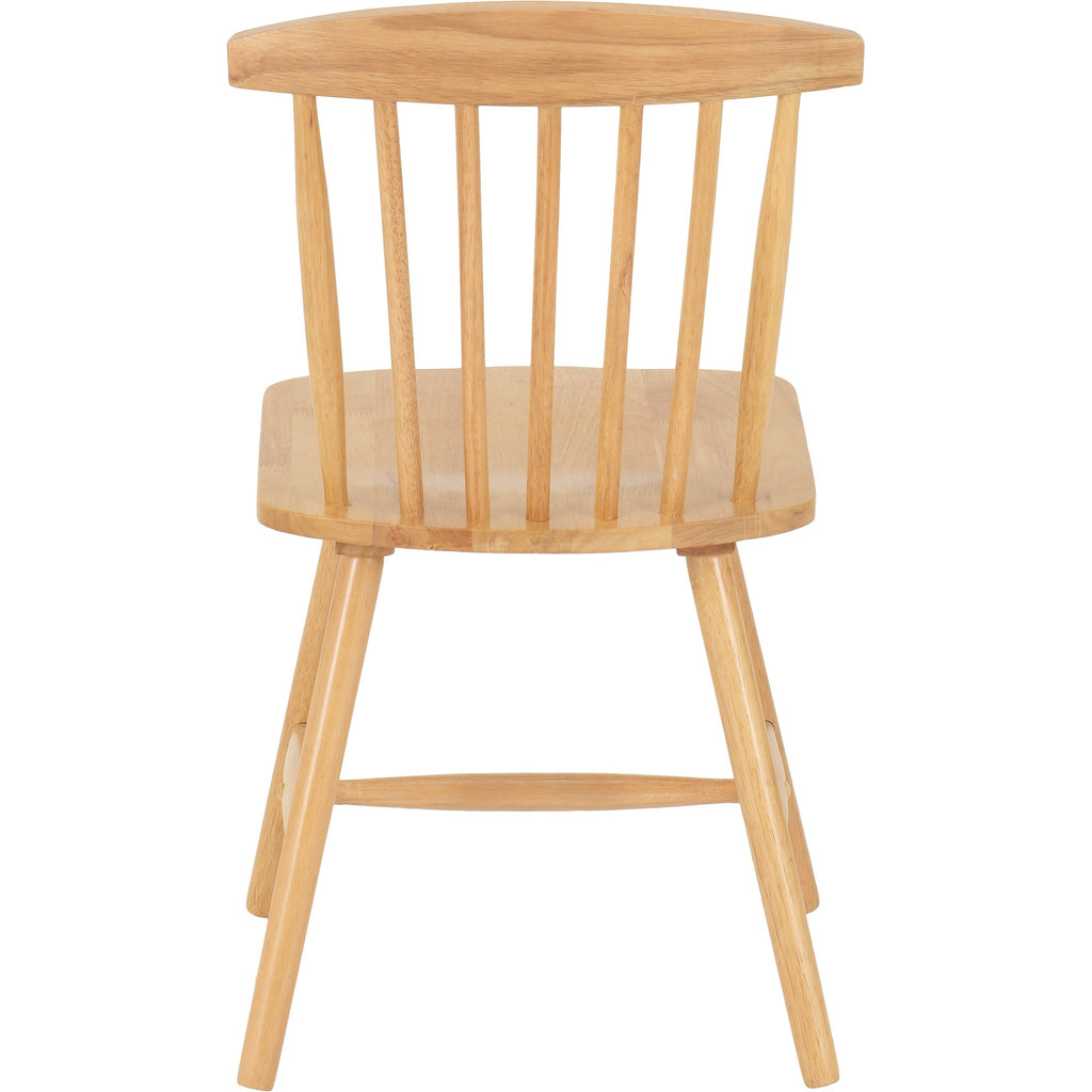 Emery Dining Chair X2 Per Box - Natural Oak Effect