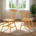 Emery Dining Chair X2 Per Box - Natural Oak Effect