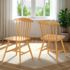 Emery Dining Chair X2 Per Box - Natural Oak Effect
