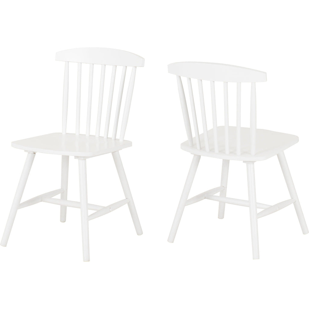 Emery Dining Chair X2 Per Box - White