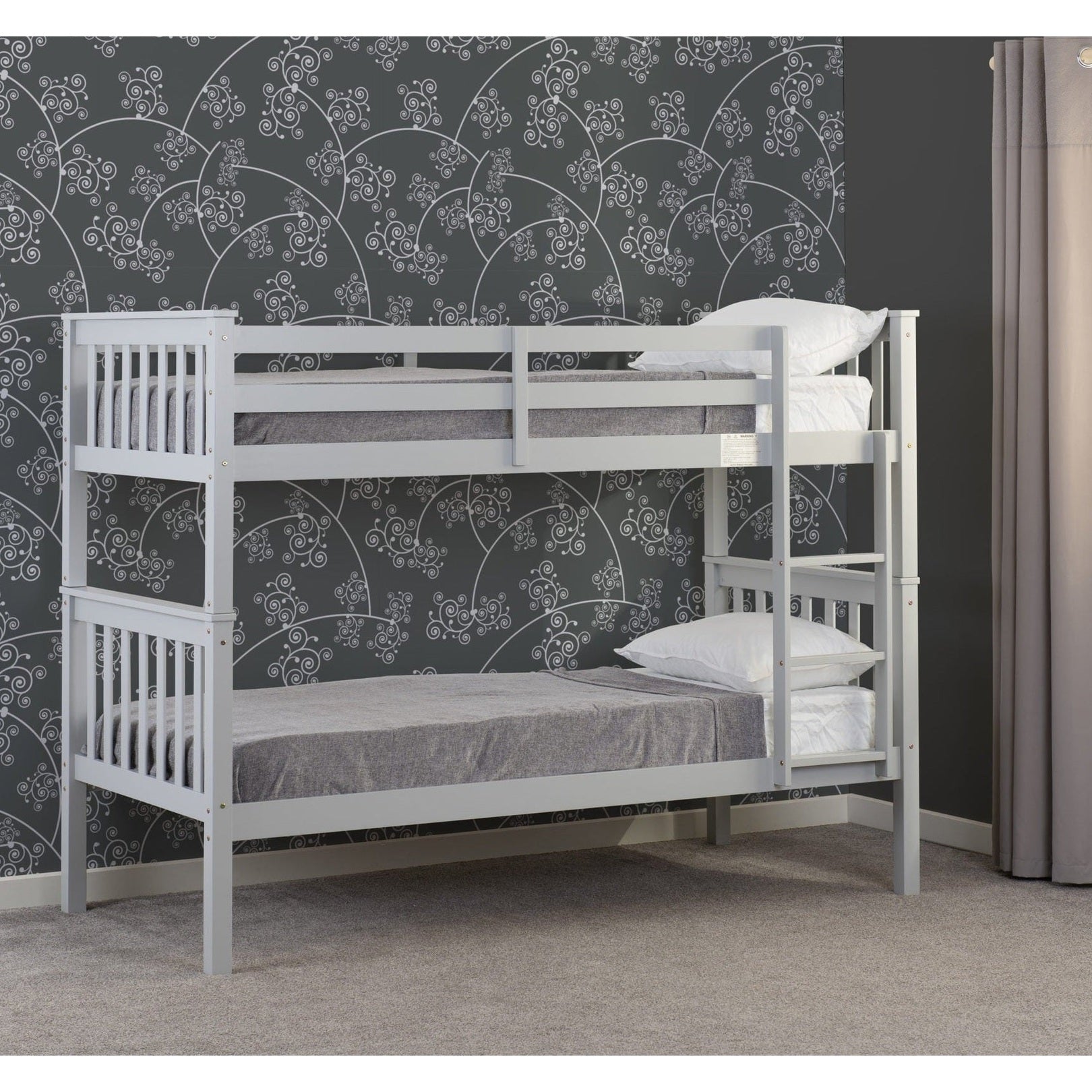 Erin 3' Bunk Bed - Light Grey