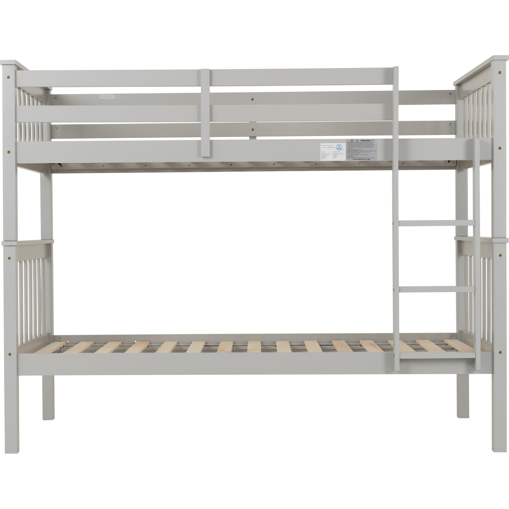 Erin 3' Bunk Bed - Light Grey