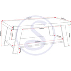 Eddie Coffee Table - Grey/Sonoma Effect