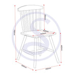 Emery Dining Chair X2 Per Box - Dark Grey