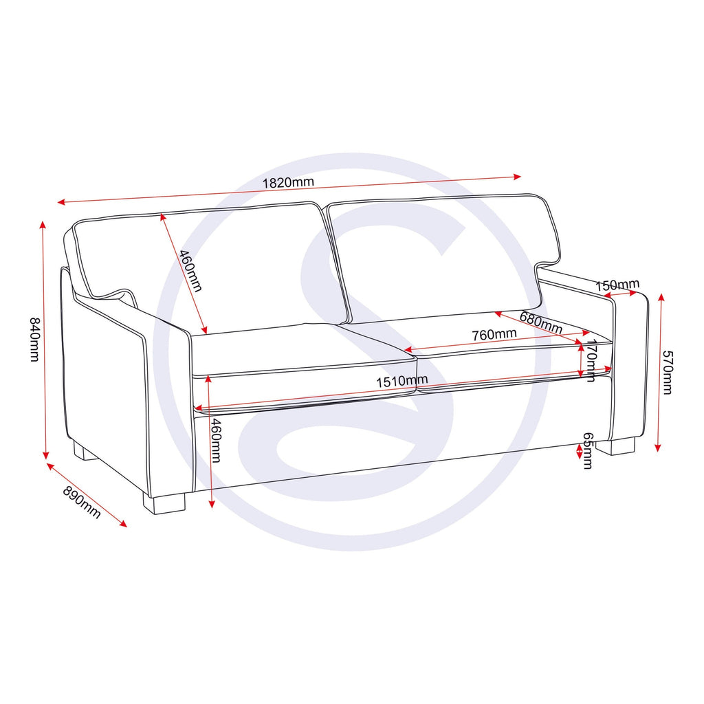 Eton Sofa Bed - Light Grey Fabric