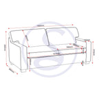 Eton Sofa Bed - Light Grey Fabric