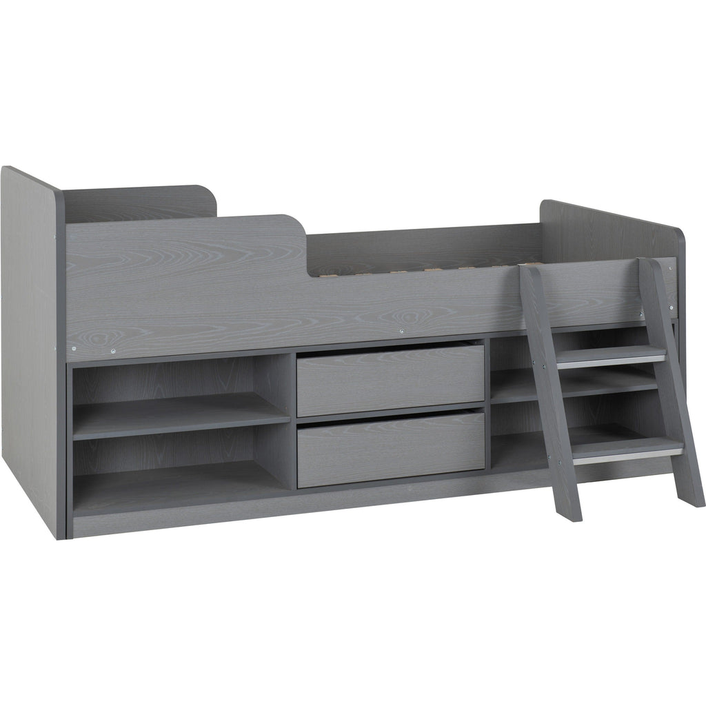 Felix Low Sleeper Bed - Grey