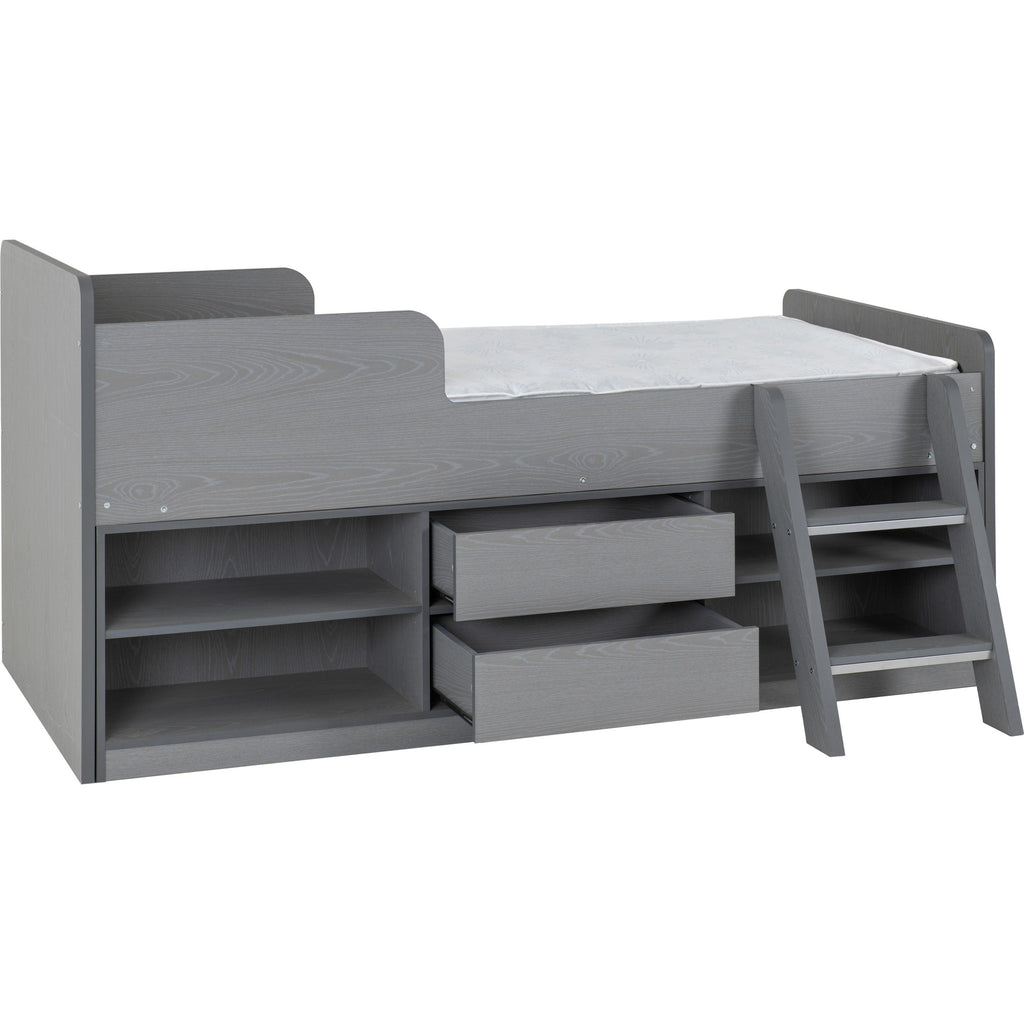 Felix Low Sleeper Bed - Grey